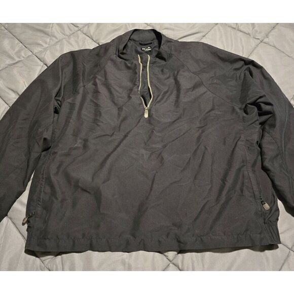 Adidas Mens ClimaShell Windbreaker Jacket Black Size L golf football - Picture 1 of 6
